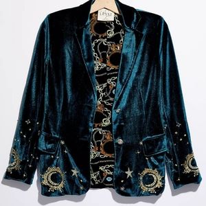 NWOT Free People Lenni Celestial Shadow Blazer